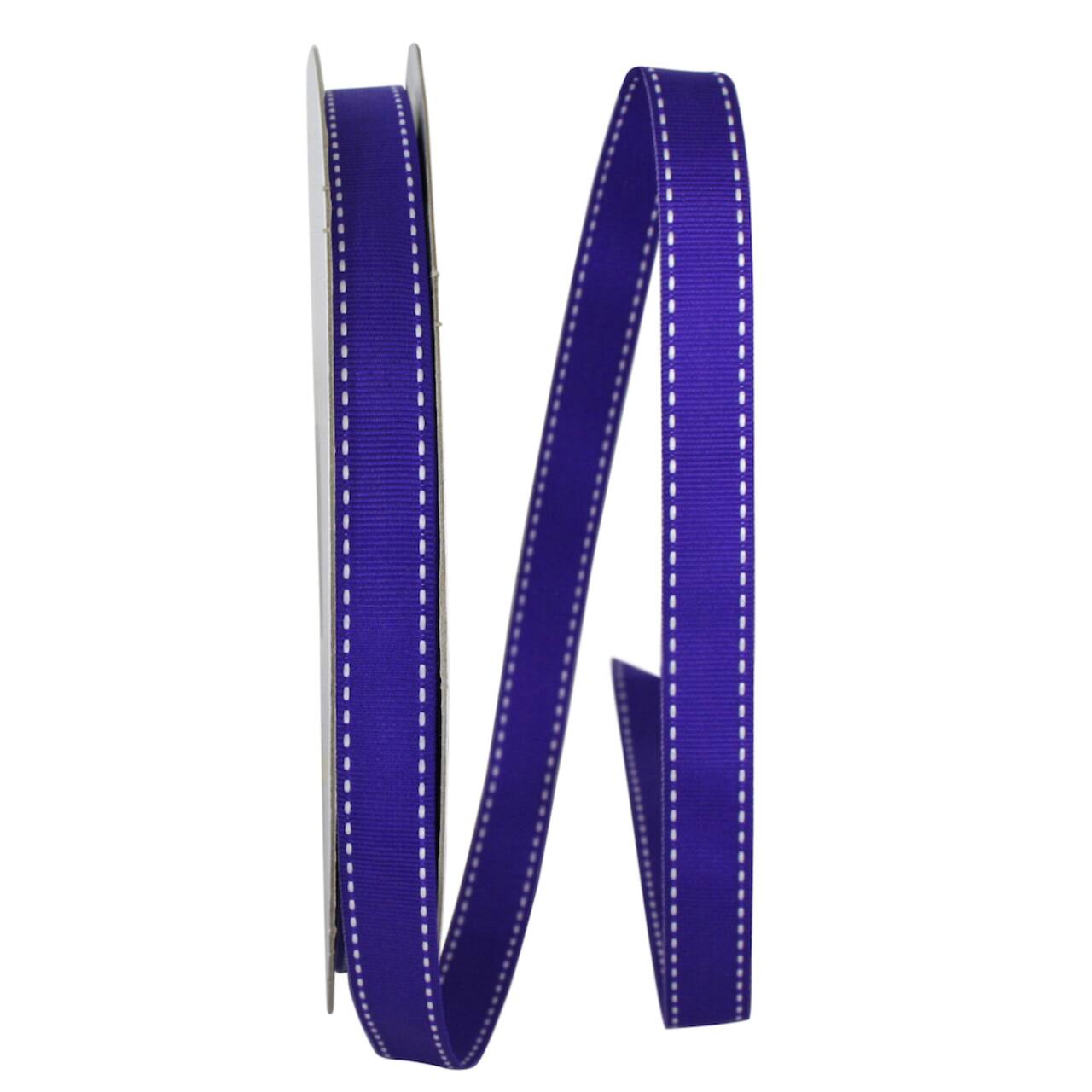 JAM Paper 5/8" x 50yd. Grosgrain Saddle Stitch Ribbon